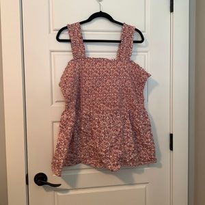 NWT Market & Spruce Smocked Top